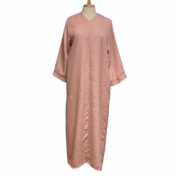 Vintage Style Carlton Hall elegant Lounging Zip Up Robe - Picture 2 of 11